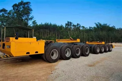 5-akselinen Dolly-perävaunu 300 T -palkkinäytölle